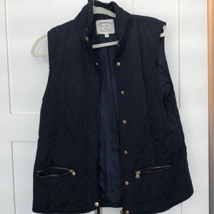Cambridge Vest Navy Blue Gold Hardware Large